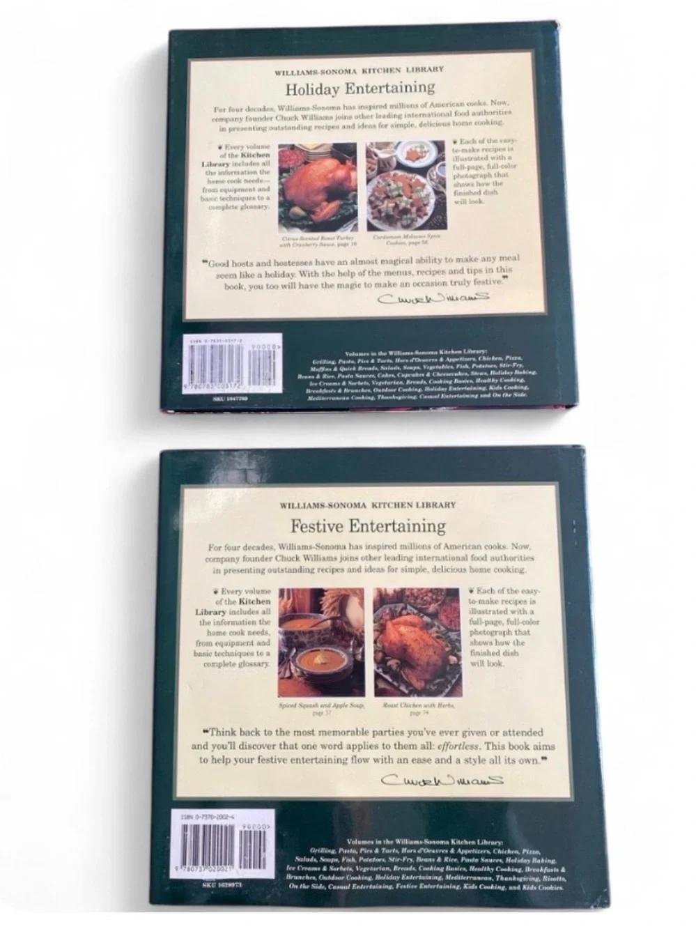 Williams-Sonoma Vintage Entertaining Cookbooks Set Holiday & Festive 1996 HC